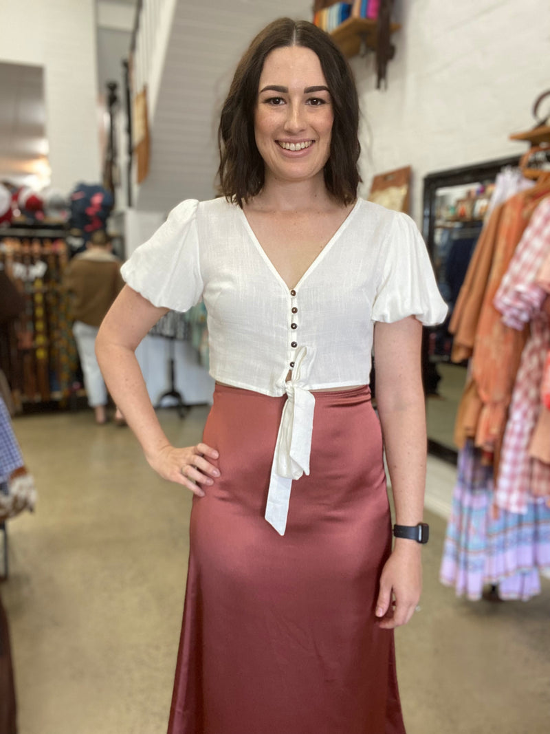 Carly Skirt - Brown