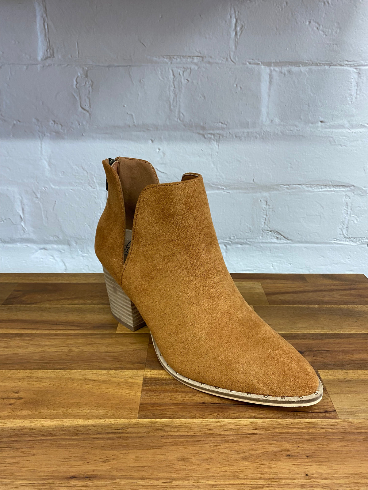 Shelby - Suede Tan Booties