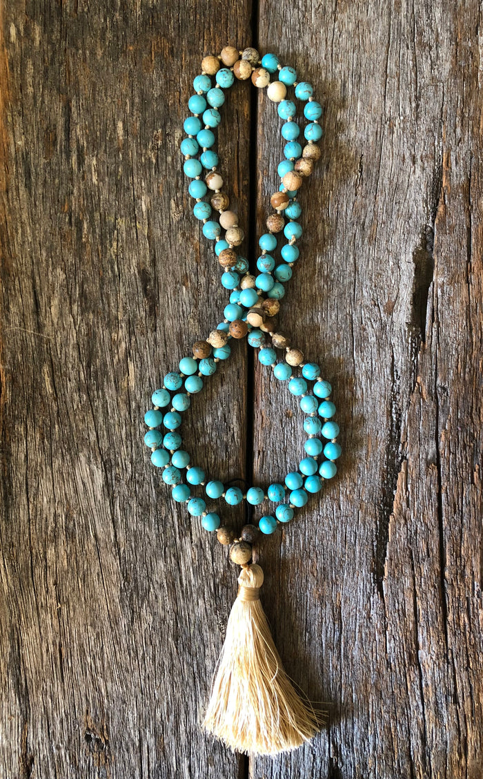 Turquoise and Natural - Necklace