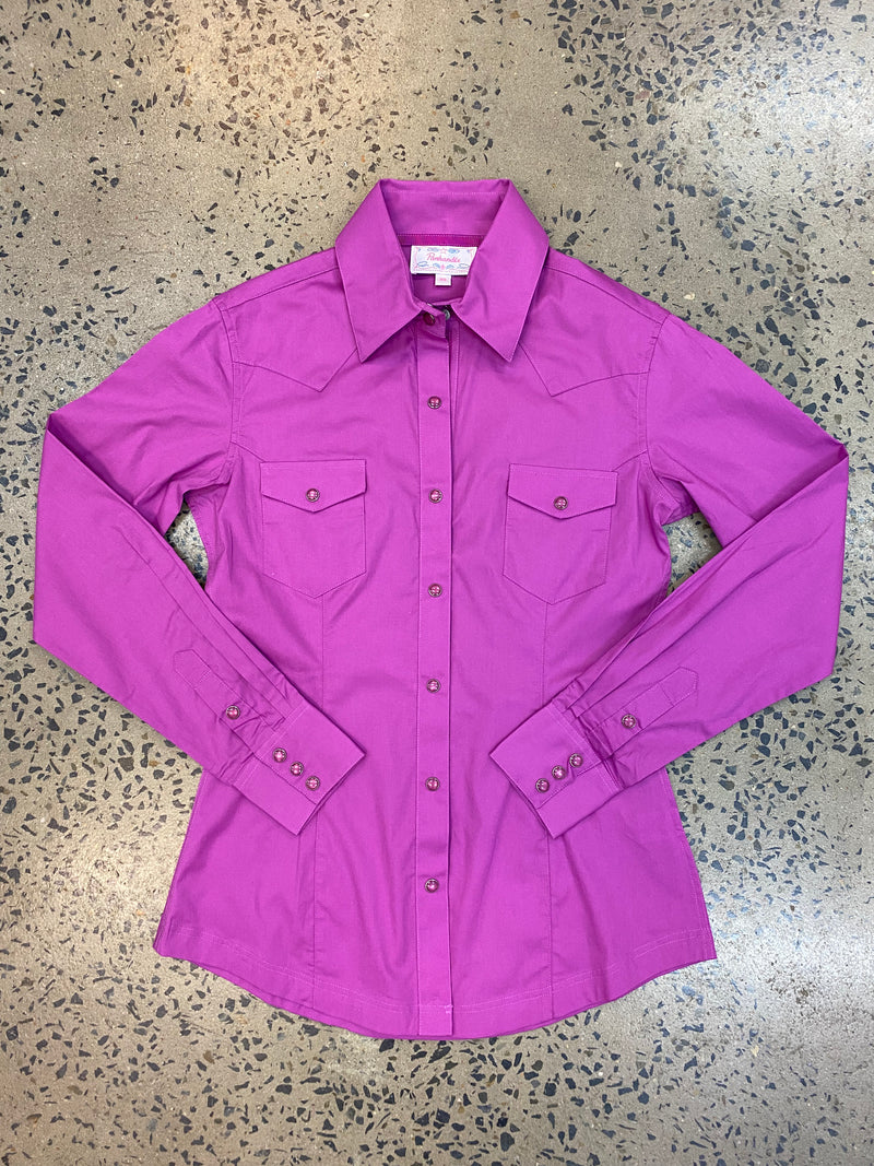 Panhandle Long Sleeved Shirt - Purple (22S3161)