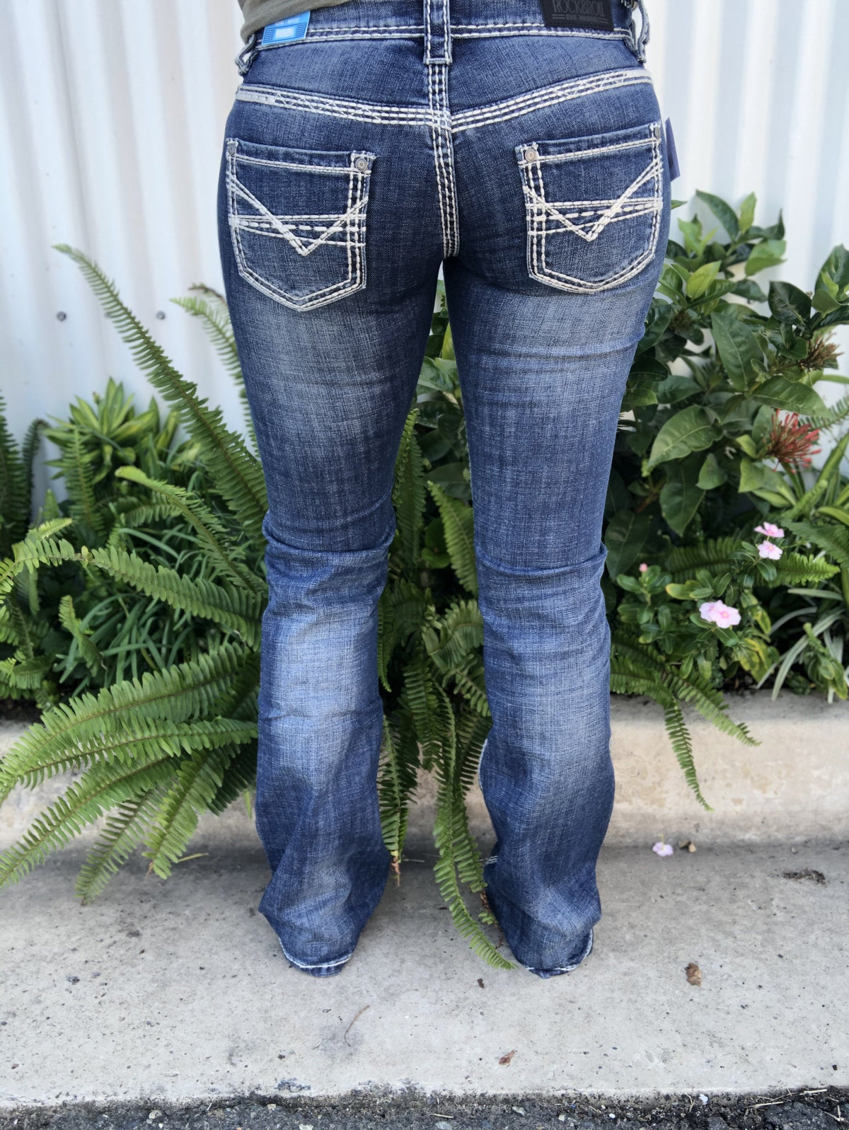 Rock & Roll Cowgirl Jeans - W7-9516 - Low Rise Riding Fit