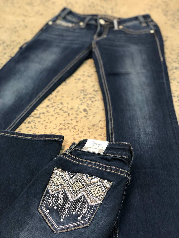 Rock & Roll Cowgirl Jeans - W6-6125 - Rival Low Rise