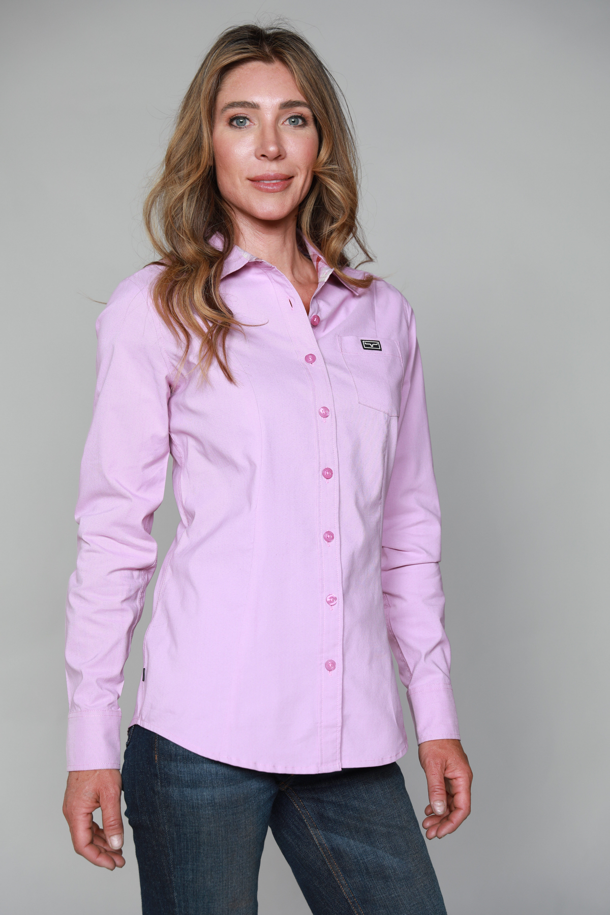 Kimes Ranch Long Sleeved Shirt - Linville Solid Lilac