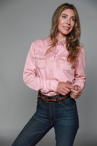 Kimes Ranch Long Sleeved Shirt - KC Tencel Pink
