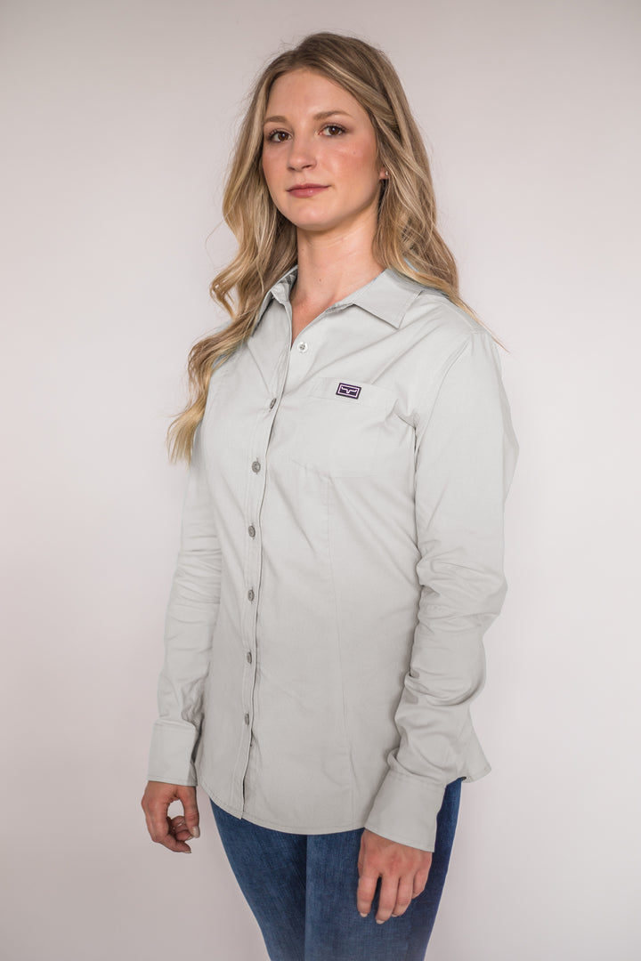 Kimes Ranch Long Sleeved Shirt - Linville Solid Grey