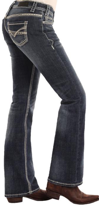 Rock & Roll Cowgirl Jeans - W7-9516 - Low Rise Riding Fit