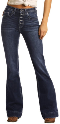Rock & Roll Cowgirl Jeans - W8H4165 - High Rise Trouser