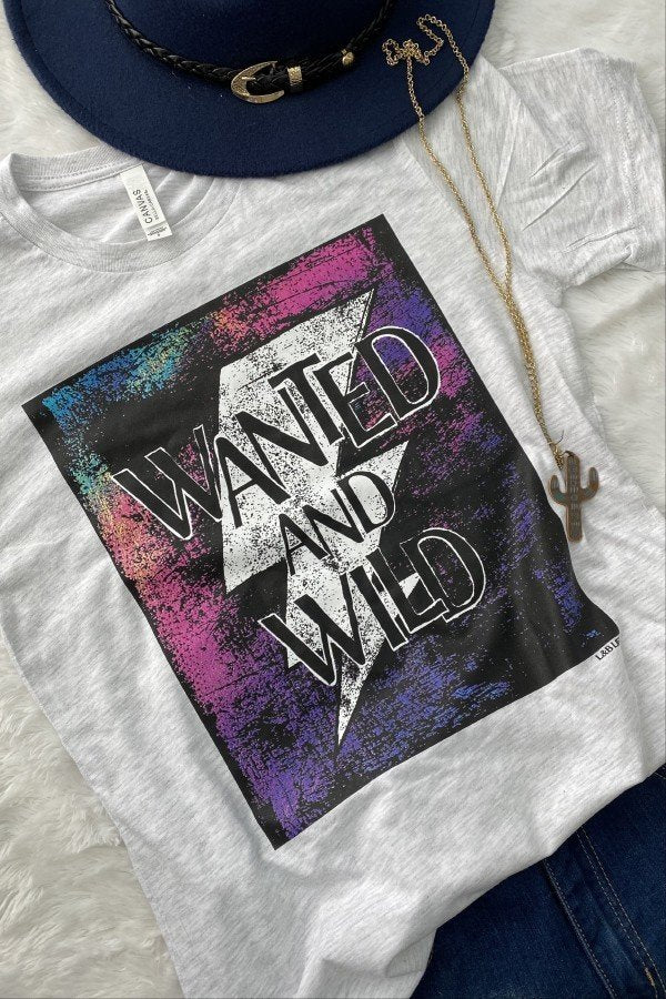 Wanted and Wild - Ash Tee
